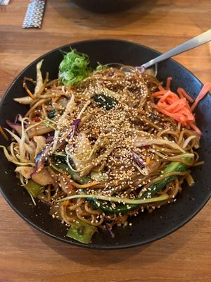 dragon noodles at SOIL Vegan Cafe - West in Amsterdam