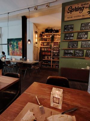 Interior at SOIL Vegan Cafe - West in Amsterdam