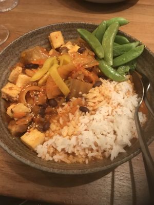 Black bean tofu bowl at SOIL Vegan Cafe - West in Amsterdam