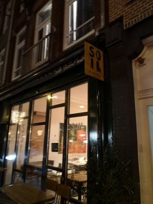 Outside at SOIL Vegan Cafe - West in Amsterdam