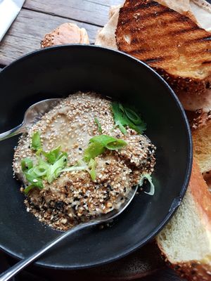 Best baba ganoush I ever had!!! at SOIL Vegan Cafe - West in Amsterdam