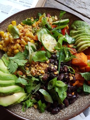 Yummy Mexican salad at SOIL Vegan Cafe - West in Amsterdam