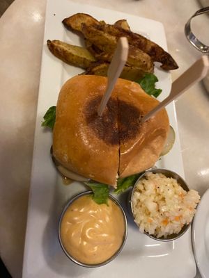 Okonomiyaki Burger at Aux Vivres - Westmount in Montreal
