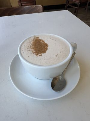 Chai lattee  at Aux Vivres - Westmount in Montreal