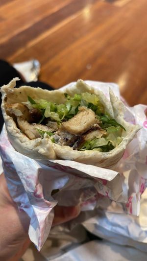 chicken souvlaki   at Mina Maria in Newtown