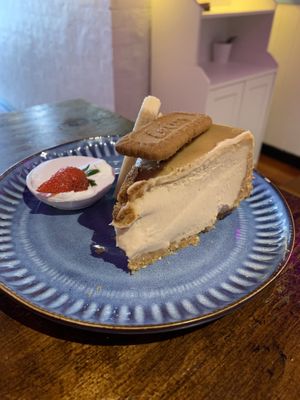 Biscoff cheesecake  at Mina Maria in Newtown