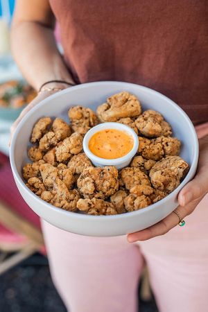 Popcorn Cauliflower at Mina Maria in Newtown