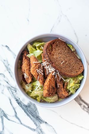 Chick'n Caesar salad at Mina Maria in Newtown