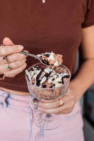 Chocolate Mousse at Mina Maria in Newtown