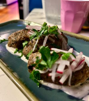 Juicy kofta at Mina Maria in Newtown