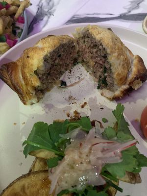 Inside of beef Wellington! So tasty!!  at Mina Maria in Newtown