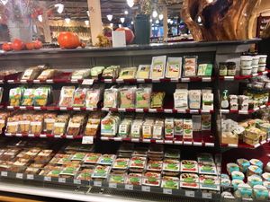 Vegan cheese and other options at De Groene Winkel in Zeist