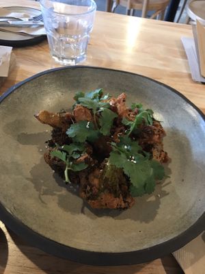 Deep fried cauliflower at Vondel in Devonport