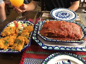 tinas and lasagne  at El Piano in Granada