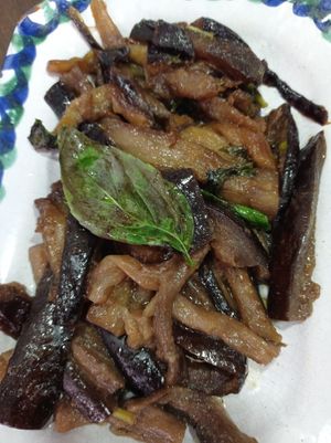 Delicious eggplants at El Piano in Granada