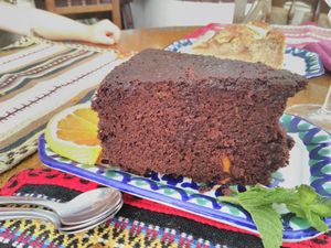 Chocolate brownie: doorstep edition at El Piano in Granada