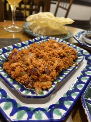 Vegan Soy meat plate  at El Piano in Granada