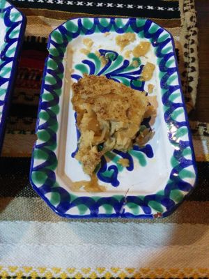 Caramelized onions quiche at El Piano in Granada