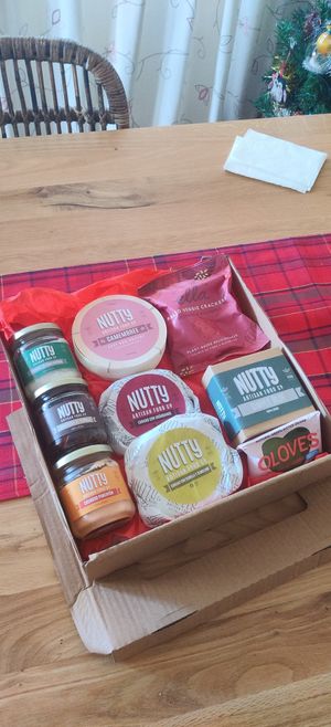 Their Christmas pack in 2020 at Nutty Artisan Cheeses in Cadiz