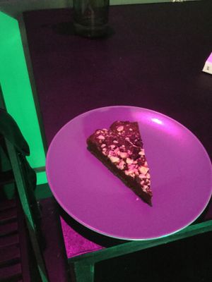 Vegan brownie  at Tesnota in St Petersburg