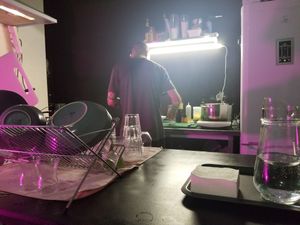 View from table at Tesnota in St Petersburg