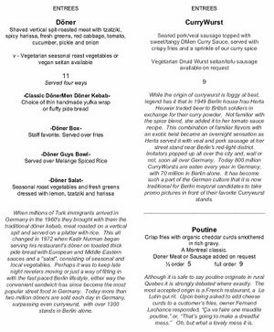 Vegetarian labeled menu  at DMen Tap in Chicago