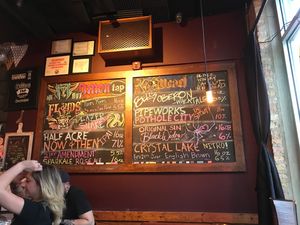 Sample draft list  at DMen Tap in Chicago