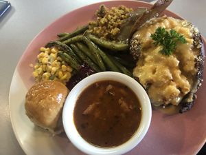 Thanksgiving dinner at Gia Vegan Pastries in San Pedro