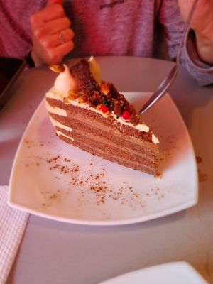 Christmas cake at Gia Vegan Pastries in San Pedro