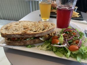 Chick & Sammie at Gia Vegan Pastries in San Pedro