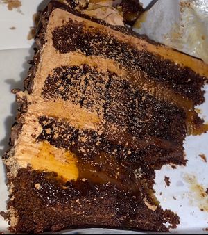 Chocolate cake from the gods! at Gia Vegan Pastries in San Pedro