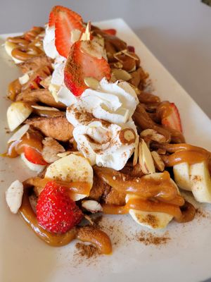 Dulce de leche French toast at Gia Vegan Pastries in San Pedro