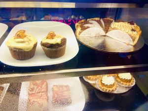 Pumpkin muffins, pecan pie, apple pie   at Gia Vegan Pastries in San Pedro