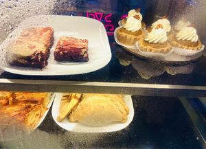 Red velvet brownie, pumpkin pie, calzones   at Gia Vegan Pastries in San Pedro