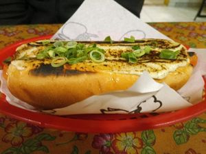 Garlic Hotdog at Paprica Vegan in Curitiba