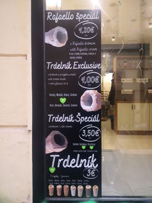 options - vegan clearly labeled at MŇAM Košice in Kosice