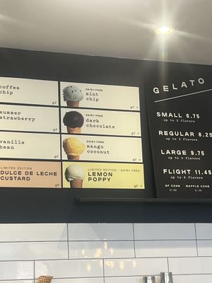 Vegan flavors   at Gelato Boy - Pear in Boulder