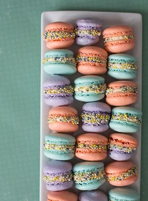 Multi colored Macarons at Celebrated in Richmond