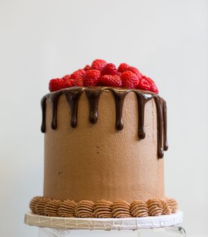Fruit topped Cake at Celebrated in Richmond