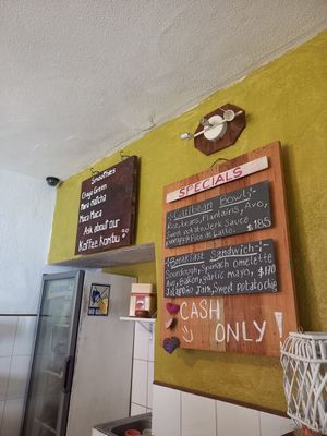 A bit of the Menu at Chaya & Cacao in Isla Mujeres