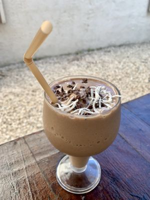 Maca maca smoothie   at Chaya & Cacao in Isla Mujeres
