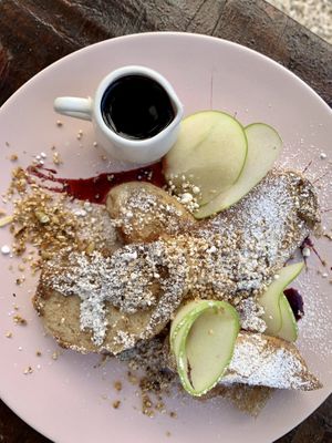 French toast - yum!  at Chaya & Cacao in Isla Mujeres