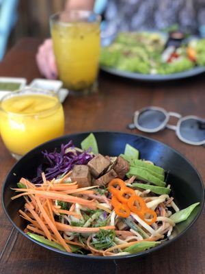 Delicious salad at Chaya & Cacao in Isla Mujeres