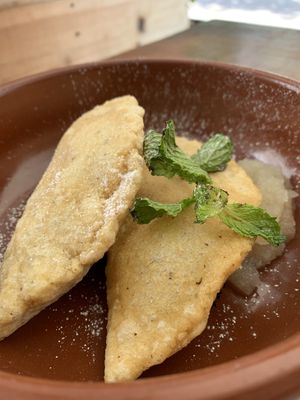 PB&J empanadas  at Chaya & Cacao in Isla Mujeres