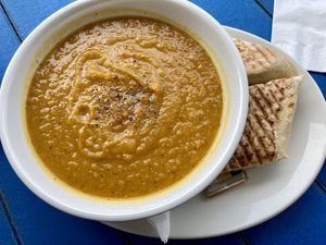 Soup  at Finleys Cafe in Wareham