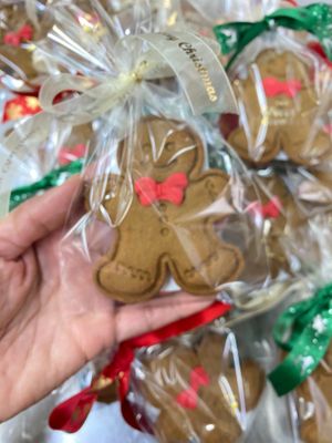 Gluten-free vegan gingerbread man cookies, best gift for kids and adults! Baked with organic coconut sugar and cold-pressed coconut oil, guilty-free treat for the festive season. at Sweet Secrets in Kowloon