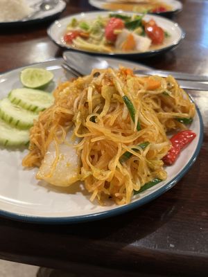 vegan Pad Thai   at Dara Kitchen in Koh Samui
