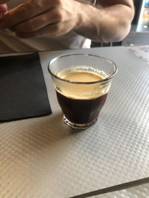 coffee   at VG in Corsica