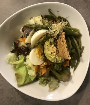 Crudités bio at VG in Corsica