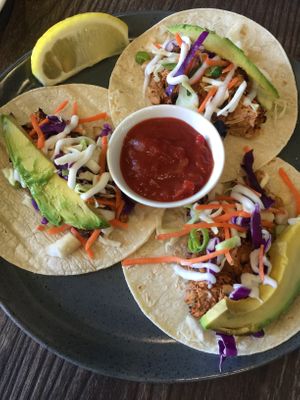 Jackfruit tacos  at Twenty50 Nice Cream + Espresso Bar in Mackay